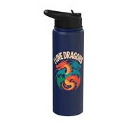 J'aime les dragons, les amoureux des créatures mythiques Stainless Steel Insulated Water Bottle