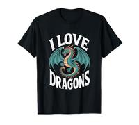 J'aime les dragons, les amoureux des créatures mythiques T-Shirt