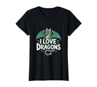 J'aime Les Dragons, Les créatures fantastiques et la Passion T-Shirt Graphique avec Valeur