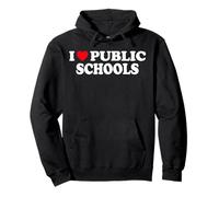 J'aime Les écoles publiques J'aime Les écoles publiques Sweat à Capuche