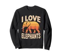 J'aime Les éléphants, Une Mignonne Amoureuse des Animaux Sweatshirt