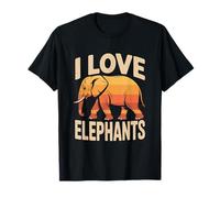 J'aime Les éléphants, Une Mignonne Amoureuse des Animaux T-Shirt