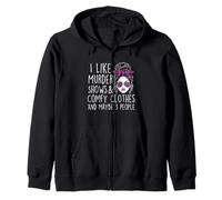 J'aime Les émissions de Meurtre, Les vêtements Confortables et Peut-être 3 Personnes Sweat à Capuche