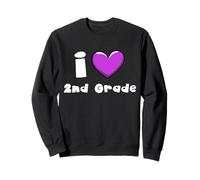 J'aime Les Enseignants de 2e année, garçons et Filles, Escouade de deuxième année Sweatshirt