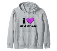 J'aime Les Enseignants de 3e année pour garçons et Filles, équipe de troisième année Sweat à Capuche