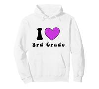 J'aime Les Enseignants de 3e année pour garçons et Filles, équipe de troisième année Sweat à Capuche