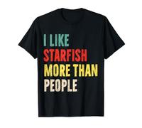J'aime Les étoiles de mer Plus Que Les Gens Funny Starfish Lover T-Shirt