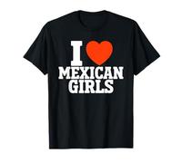J'aime Les Filles mexicaines Funny Heart Mexico Lover T-Shirt