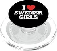 J'aime Les Filles suédoises Funny Sweden Lover PopSockets PopGrip pour MagSafe