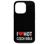 J'aime Les Filles tchèques Chaudes, République tchèque, cœur, épouse, Petite Amie Coque pour iPhone 13 Pro