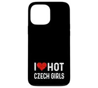J'aime Les Filles tchèques Chaudes, République tchèque, cœur, épouse, Petite Amie Coque pour iPhone 13 Pro Max