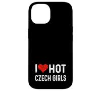 J'aime Les Filles tchèques Chaudes, République tchèque, cœur, épouse, Petite Amie Coque pour iPhone 14