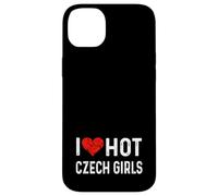 J'aime Les Filles tchèques Chaudes, République tchèque, cœur, épouse, Petite Amie Coque pour iPhone 14 Plus