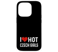J'aime Les Filles tchèques Chaudes, République tchèque, cœur, épouse, Petite Amie Coque pour iPhone 14 Pro
