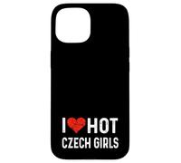 J'aime Les Filles tchèques Chaudes, République tchèque, cœur, épouse, Petite Amie Coque pour iPhone 15