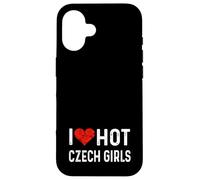 J'aime Les Filles tchèques Chaudes, République tchèque, cœur, épouse, Petite Amie Coque pour iPhone 16