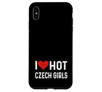 J'aime Les Filles tchèques Chaudes, République tchèque, cœur, épouse, Petite Amie Coque pour iPhone XS Max