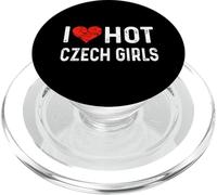 J'aime Les Filles tchèques Chaudes, République tchèque, cœur, épouse, Petite Amie PopSockets PopGrip pour MagSafe