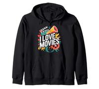 J'aime Les Films Cinema Buff Expression Sweat à Capuche