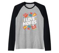 J'aime Les Films, Le cinéma, Le Design pour Les Amateurs de Films Manche Raglan