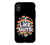 J'aime Les Gars, Partisan de la Gay Pride LGBTQ Coque pour iPhone X/XS
