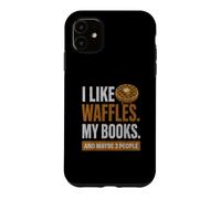 J'aime Les gaufres, Mes Livres et Peut-être 3 Personnes Coque pour iPhone 11