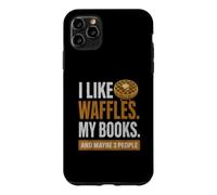 J'aime Les gaufres, Mes Livres et Peut-être 3 Personnes Coque pour iPhone 11 Pro Max