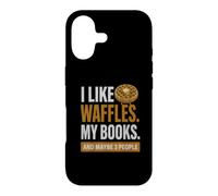 J'aime Les gaufres, Mes Livres et Peut-être 3 Personnes Coque pour iPhone 17