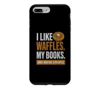 J'aime Les gaufres, Mes Livres et Peut-être 3 Personnes Coque pour iPhone 7 Plus/8 Plus