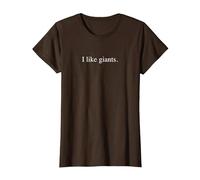 J'aime Les géants T-Shirt, Femme, Marron, L