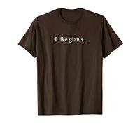 J'aime Les géants T-Shirt, Homme, Marron, S