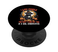 J'aime Les Gens comme J'aime Mon thé en Sachet, sous l'eau PopSockets PopGrip Adhésif