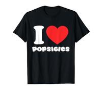 J'aime Les Glaces à l'eau T-Shirt Graphique avec Valeur, Homme, Noir, L