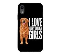 J'aime Les Golden Retriever drôles de Filles poilues Coque pour iPhone XR