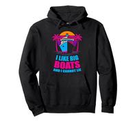 J'aime Les Grands Bateaux Funny Cruise Life Vintage Sunset Vacation Sweat à Capuche