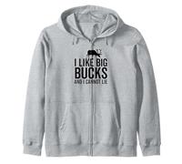 J'aime Les Gros Dollars et Je ne Peux Pas mentir à la Chasse au cerf Sweat à Capuche