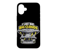 J'aime Les Gros Nuages Cumulonimbus Thunderstorm Cloud Spotter Coque pour iPhone 16 Plus