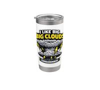 J'aime les gros nuages Cumulonimbus Thunderstorm Cloud Spotter Gobelet isotherme en acier inoxydable double paroi