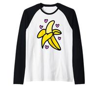 J'aime Les Grosses Bananes de Tout Mon cœur Manche Raglan