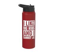 J'aime les grosses côtes et je ne peux pas mentir les amateurs de grill Stainless Steel Insulated Water Bottle