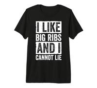 J'aime Les Grosses côtes et Je ne Peux Pas mentir Les Amateurs de Grill T-Shirt Haut de Gamme