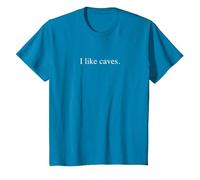 J'aime Les grottes - Typographie drôle T-Shirt, Enfant, Saphir, 2 Ans