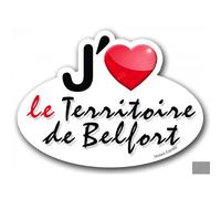 J'aime Les Hauts De Seine (15x11cm) - Sticker/Autocollant