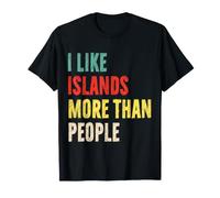 J'aime Les îles Plus Que Les Gens Funny Island Lover T-Shirt