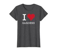 J'aime Les Jardins, J'adore Les Jardins T-Shirt, Femme, Chiné Foncé, XL