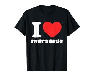 J'aime Les jeudis T-Shirt Graphique avec Valeur