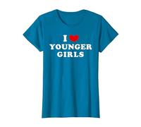 J'aime Les Jeunes Filles, J'aime Les Jeunes Filles T-Shirt, Femme, Saphir, XL