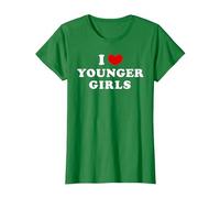 J'aime Les Jeunes Filles, J'aime Les Jeunes Filles T-Shirt, Femme, Vert Kelly, 3XL