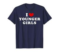J'aime Les Jeunes Filles, J'aime Les Jeunes Filles T-Shirt, Homme, Bleu Marine, M
