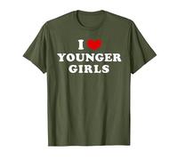 J'aime Les Jeunes Filles, J'aime Les Jeunes Filles T-Shirt, Homme, Olive, L